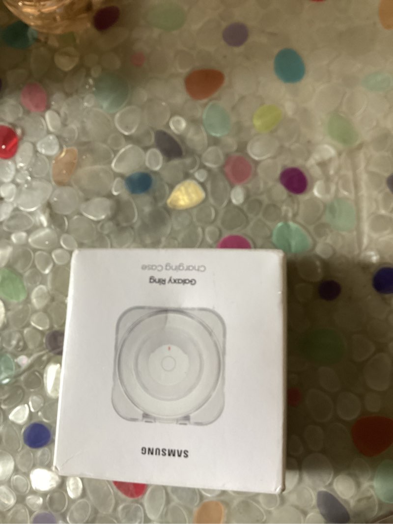 Condition photo showing New/Like New for samsung galaxy ring charging cradle portable charger for fitness ring, crystal-clear case, protective cover, 3a cable included, charge on-the-go, ep-qq505cwegus, size 5