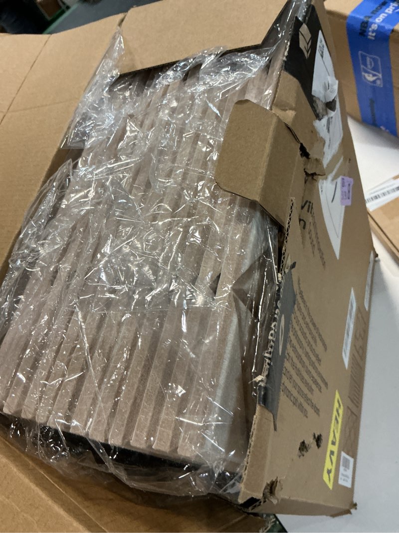 Condition photo showing New/Like New for 12-Pack Acoustic Panels, 16"x12"x0.4" Large Acoustic Wall Panels, Self-Adhesive Noise Absorbing Panels for Recording Studios, Off-White+Camel Decorative Acoustic Panels Chevron Peak Design Off-white+Camel