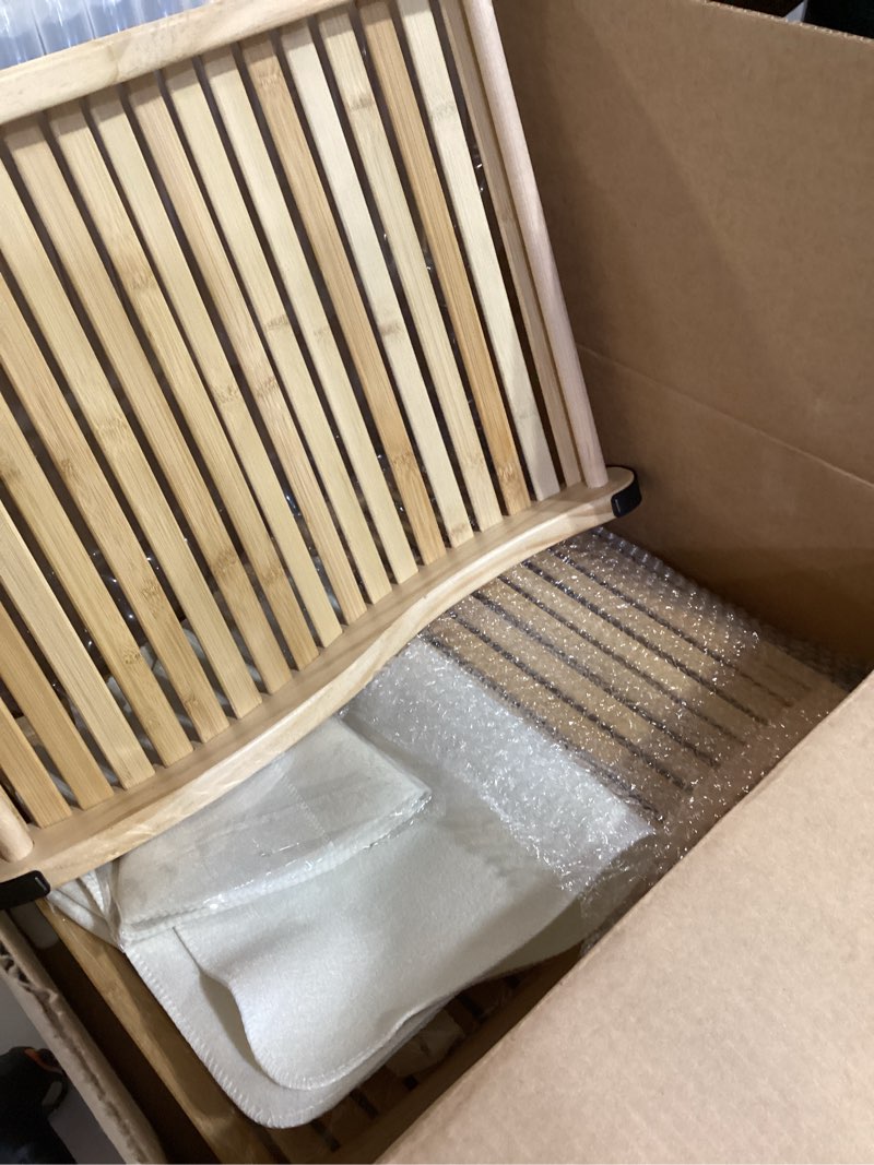 Condition photo showing Good Condition for Natural Bamboo Sauna Backrest, Cooler and More Flexible Than Wood, Complete with 2 Sauna Hats and 2 Seat Pads, Features Anti-Slip Rubber Pad. Sauna Accessory Set. (2 Pack) 2 S-shape ANDA-BSR002 2 ANDA-BSR002