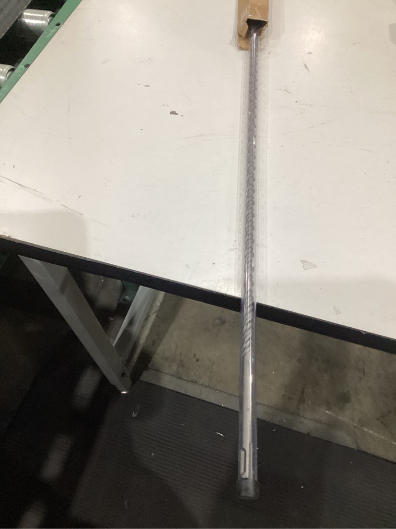 Condition photo showing Good Condition for sds plus 1/2 inch x 39 inch masonry drill bit for rotary hammers (industrial grade carbide tipped) extra long perfect for concrete, cement, brick, stone, and more! 1/2" x 39"