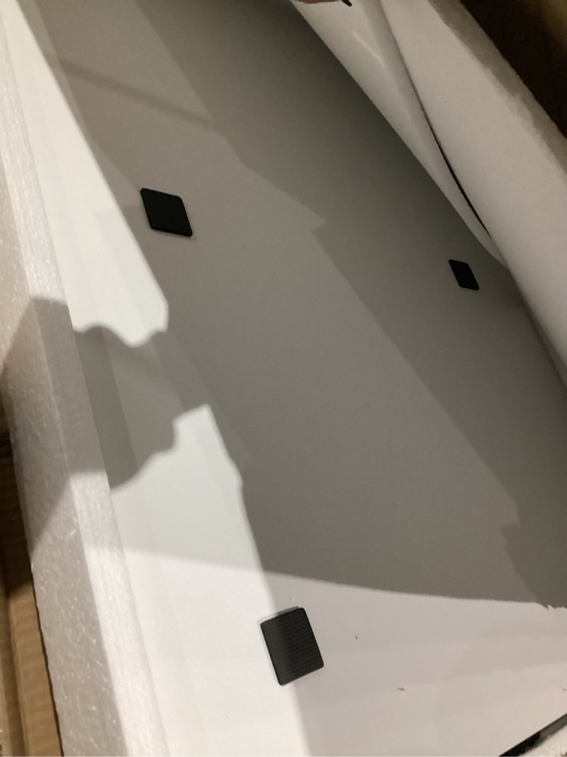 Condition photo showing Good Condition for Washer Dryer Countertop, 54" x 27.55" 2-Tier Washer Dryer Topper with Edge, for Laundry Room Organization Whisper White