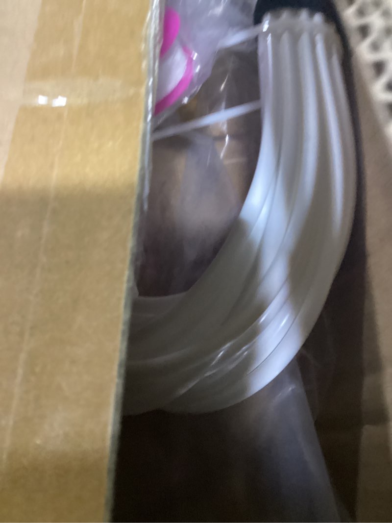 Condition photo showing As Is for Solar Panel Cleaning Brush and Pole, 20FT Electric Cleaning Roller Brush with Telescopic Water Fed Pole, 100Mins Runtime, 2 Spin Speeds, Outdoor Window Cleaning System for Solar Panel, Window, Roof Black