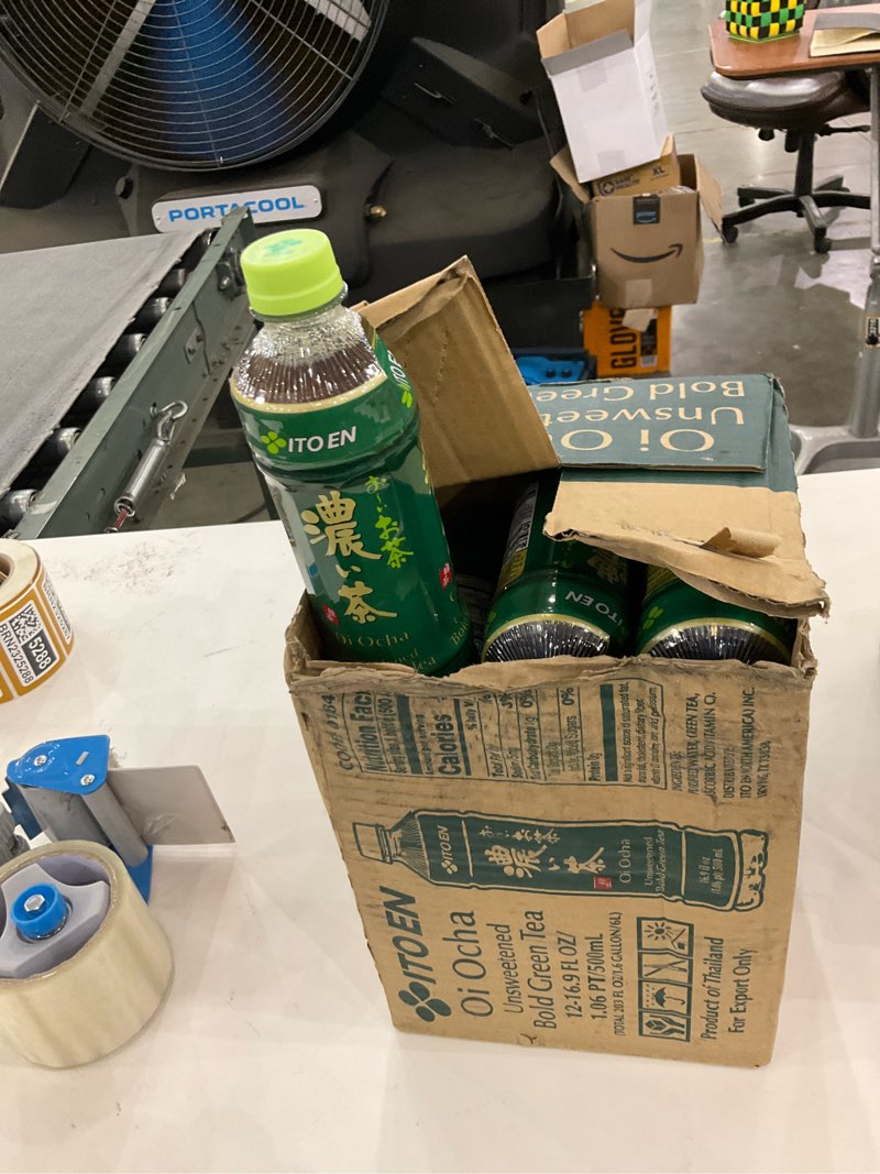 12-Unsweetened bold green tea