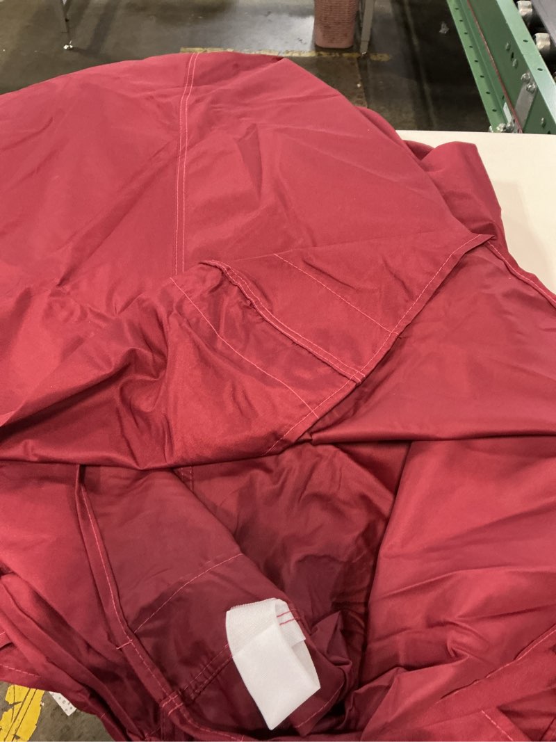 Condition photo showing As Is for (unknown size)(the color is different)scocanopy sunwall for 10x10 pop up canopy frame, 3 pack sidewall only (burgundy) 10x10 burgundy