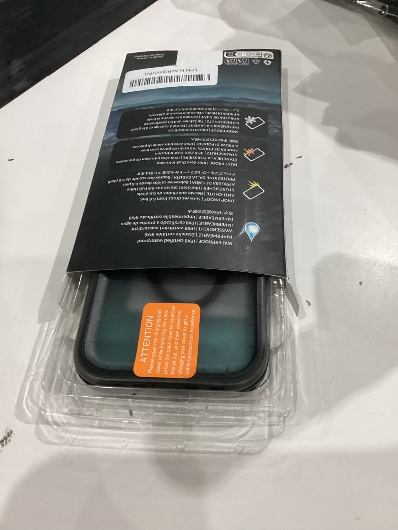 Condition photo showing Good Condition for sportlink for iphone 17 pro max case, ip68 waterproof military protective full body heavy duty shockproof 360 sealed dustproof with camera screen protector phone cover for iphone 17 pro max 6.9" black black for iphone 17 pro max (6.9'')