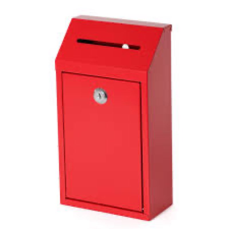 metal locking mailbox wall mounted rustmail case lockable mail letterbox suggestion box for home off