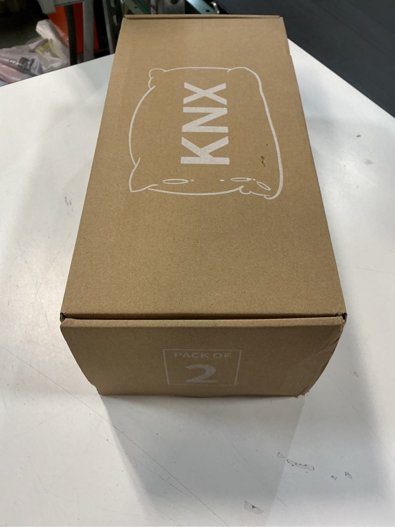 Condition photo showing New/Like New for KNX Soft Fluffy Bed Pillows with 100% Cotton Breathable Cover - 20x30 Queen Size Set of 2, Ideal for Stomach and Back Sleepers, Hypoallergenic Down Alternative, Machine Washable (Soft - Low Loft) White Queen(Pack of 2)