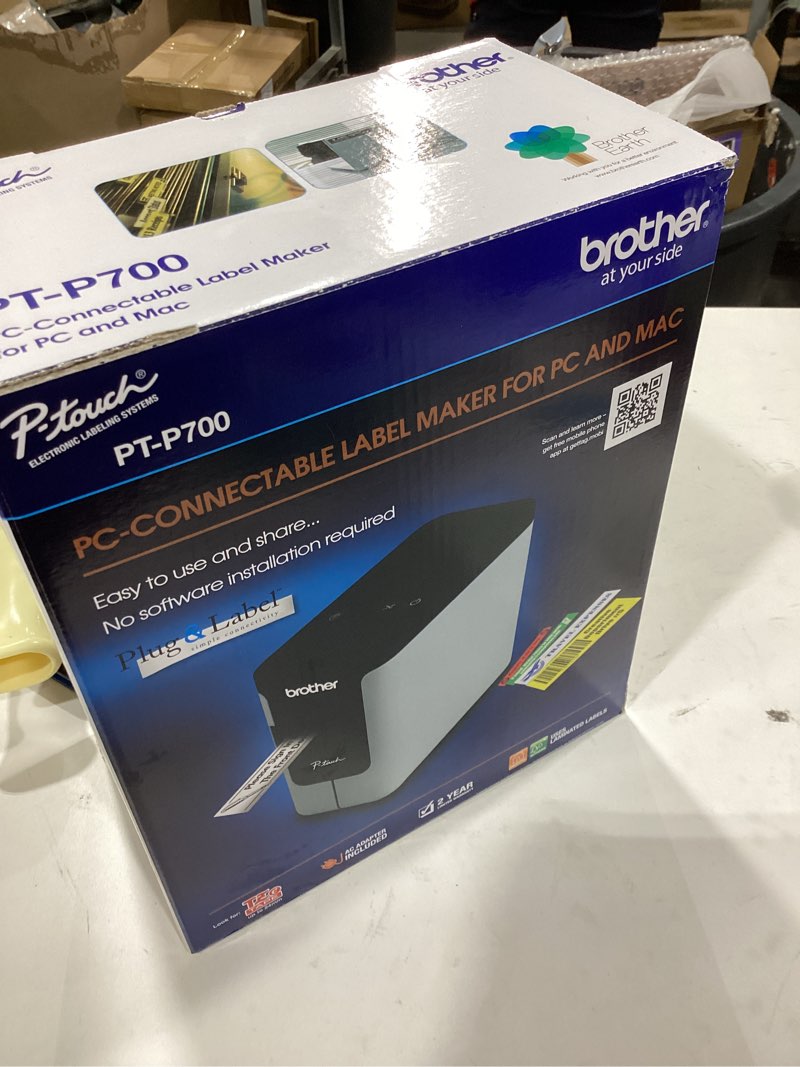 Condition photo showing Good Condition for Brother P-Touch PC Connectable Label Maker (PT-P700),White 24 MM PTP700 Labeler
