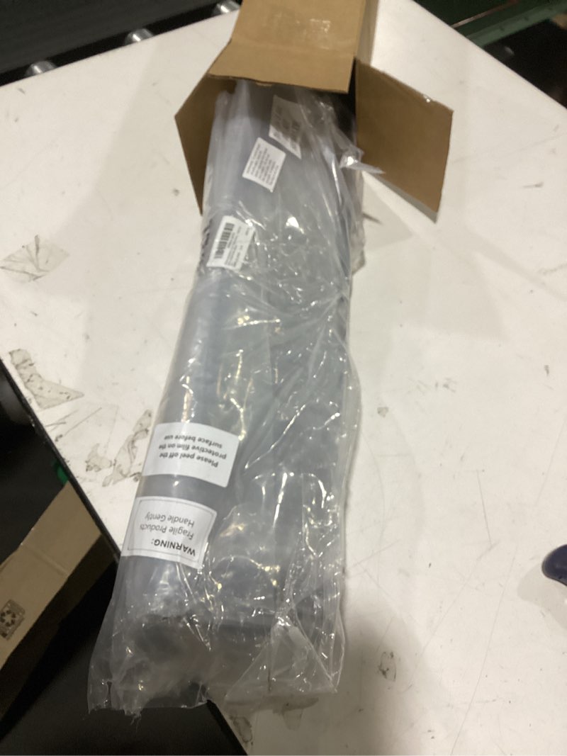 Condition photo showing New/Like New for sieral aquarium lids polycarbonate canopy with led light 2 pcs set 22.95 x 11.5 x 0.12 inch for 33/40/55 gallon with center brace aquariums cover fish tank lid with a hook knife, black black 48 x 13 inch