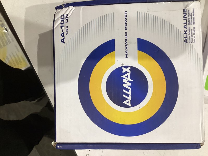 Condition photo showing As Is for Allmax AA Maximum Power Alkaline Double A Batteries (100 Count) – Ultra Long-Lasting  10-Year Shelf Life  Leakproof Design  1.5V