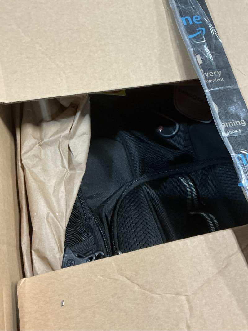 Condition photo showing Good Condition for swissgear 1900 scansmart 17” laptop backpack black – reflective tech backpack with scansmart compartment – multiple organizer pockets & rfid scan blocking technology 17-inch black