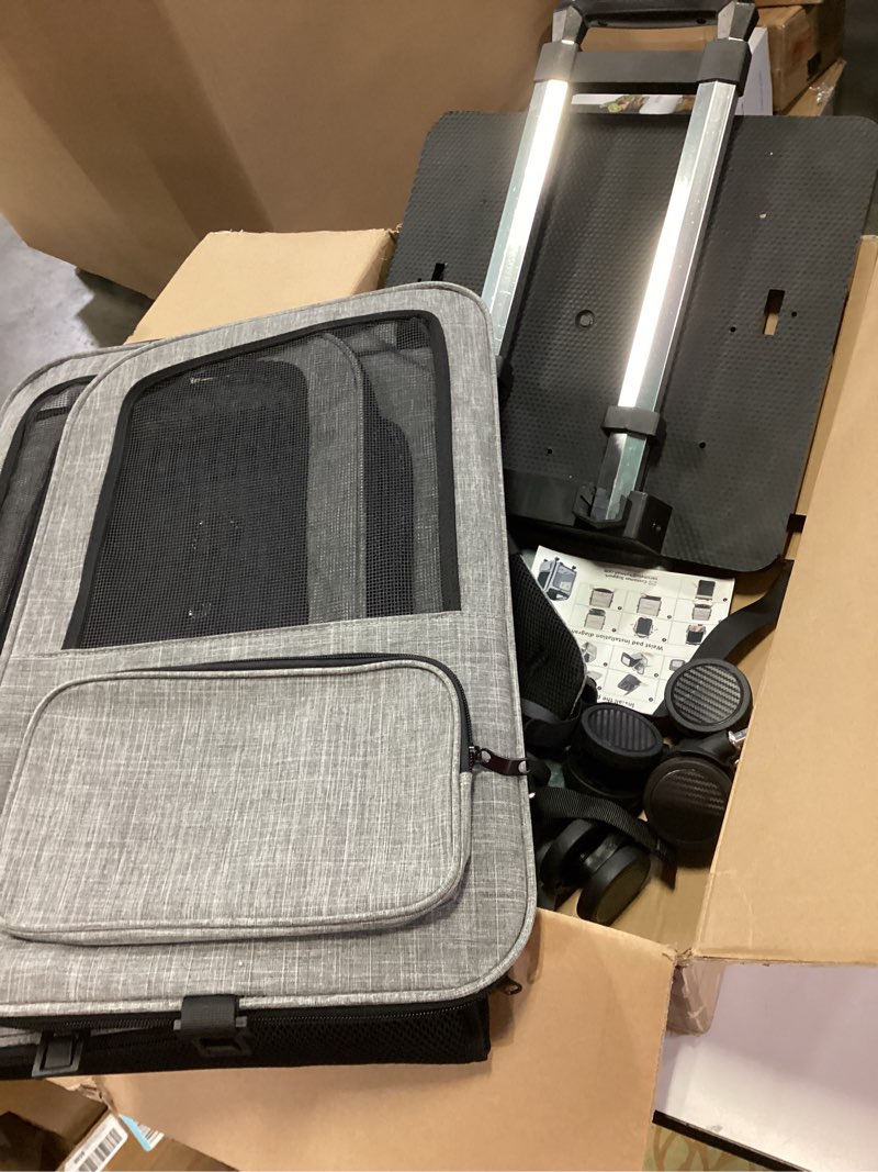 Condition photo showing Good Condition for Extra Large Pet Carrier Backpack with Wheels Cats Under 30 Lbs, for Dogs Puppies Rabbits Other Animals Under 25 Lbs, Great for Travel/Hiking/Outdoor Use Backpack with Wheels Grey