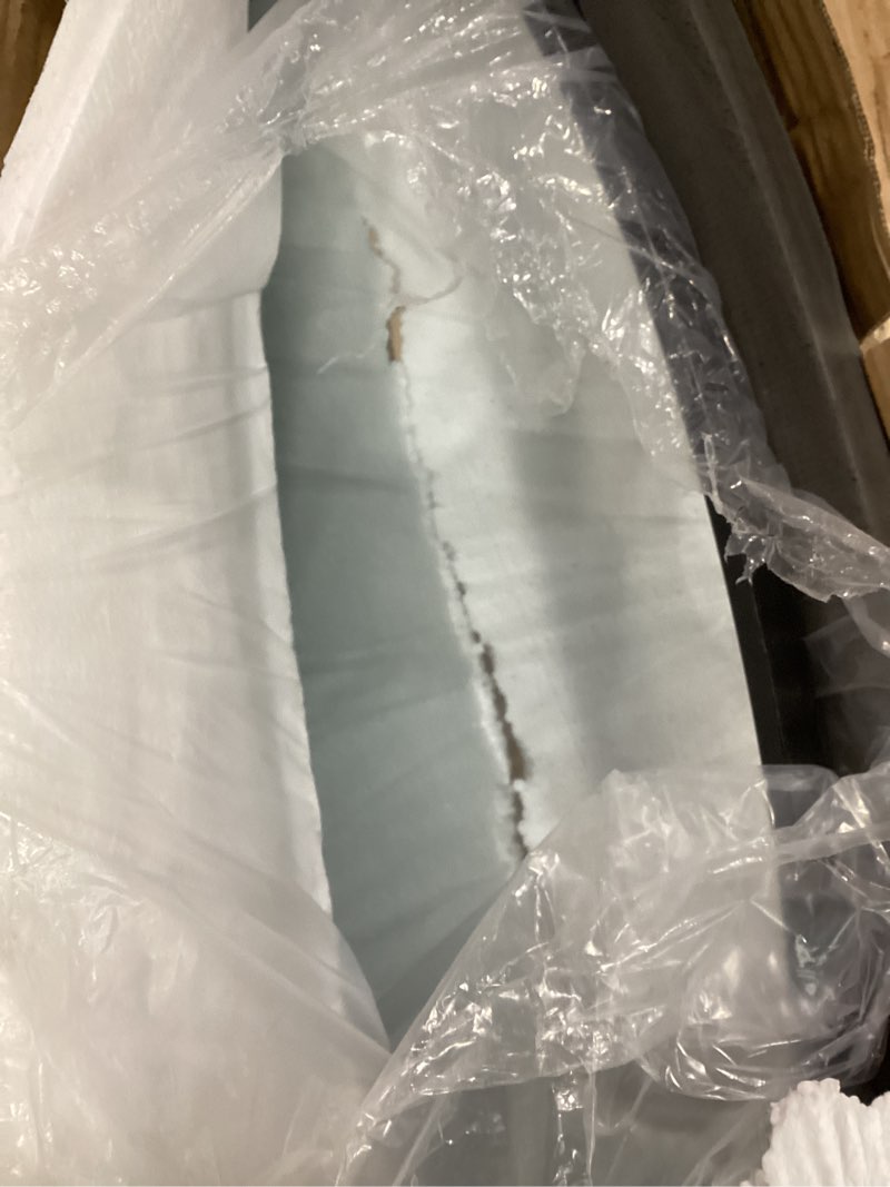 Condition photo showing Good Condition for BEAUTYPEAK 48 Inch Round Mirror, Metal Frame Circle Mirror, Wall Mounted for Entryway, Bathroom, Vanity, Living Room, Black Black 48"L x 48"W