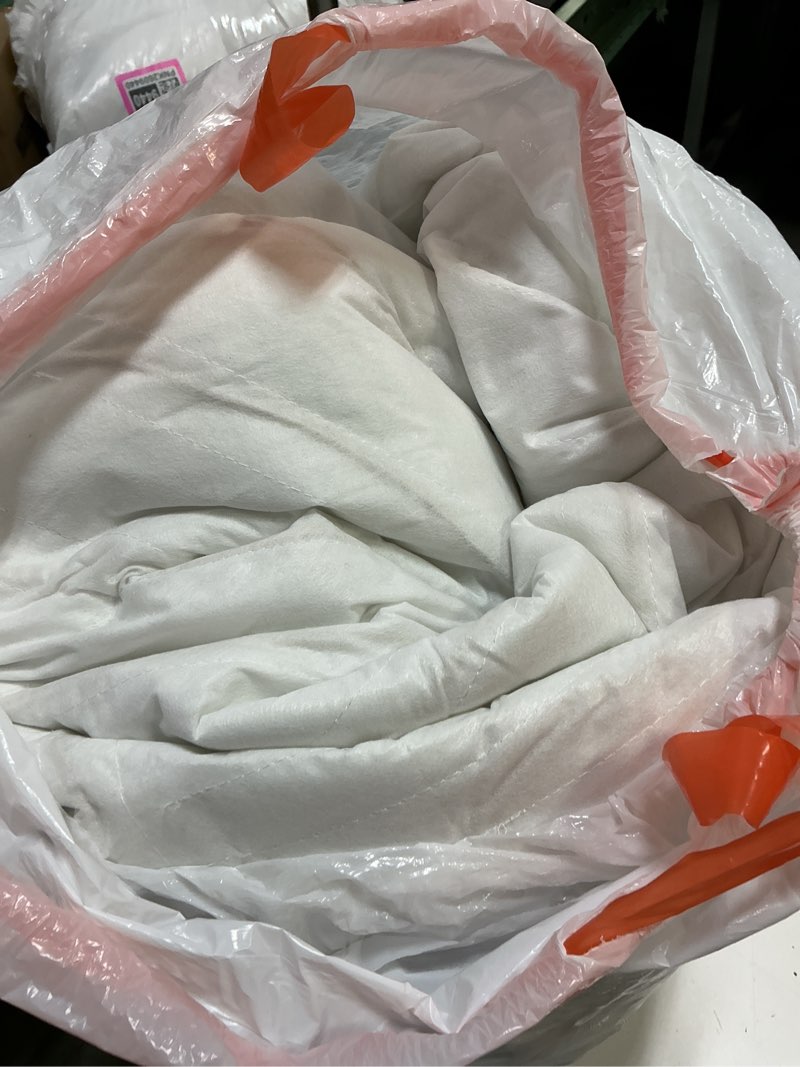 Condition photo showing As Is for Sealy Heated Mattress Pad King Size, Zone Heating Electric Bed Warmer with Deep Pocket, 10 Heat Setting Dual Controller & 1-12 Hours Auto Shut Off, Knitted Breathable Heated Mattress Cover, White King Dot Quilted