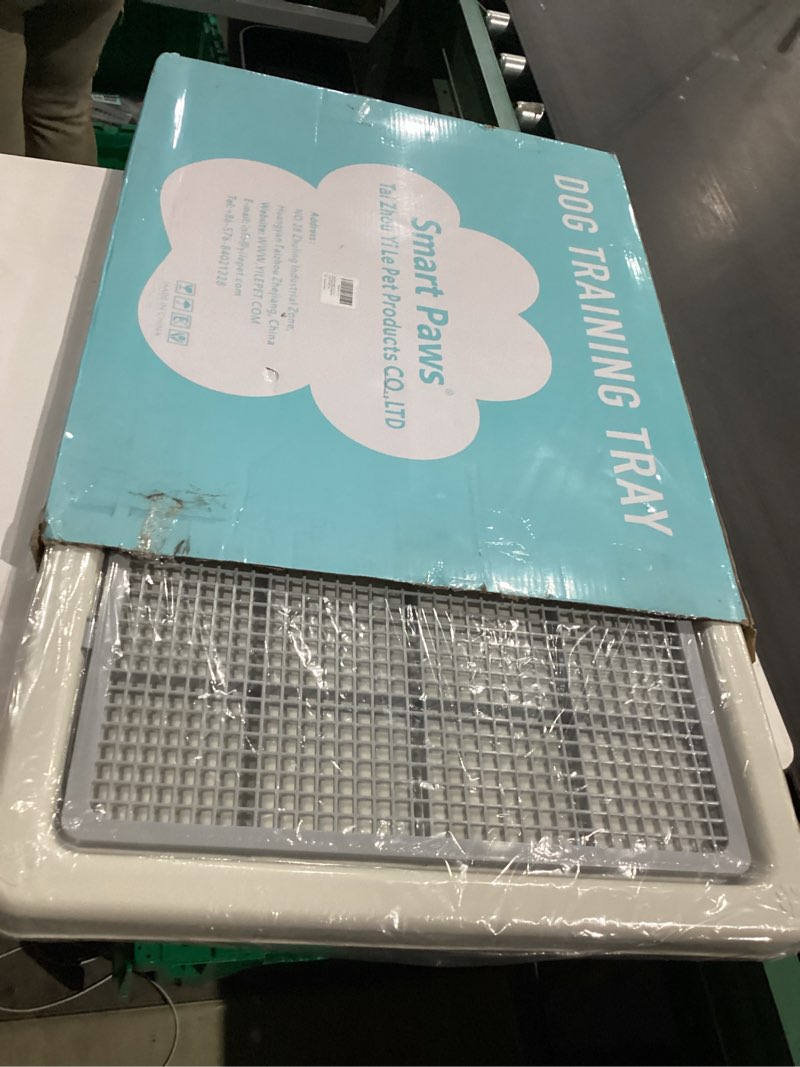 Condition photo showing New/Like New for smart paws 3 sizes small puppy dog toilet,poodles training tray,yorkie pet pads holder 21.65x17.71 inch (pack of 1)