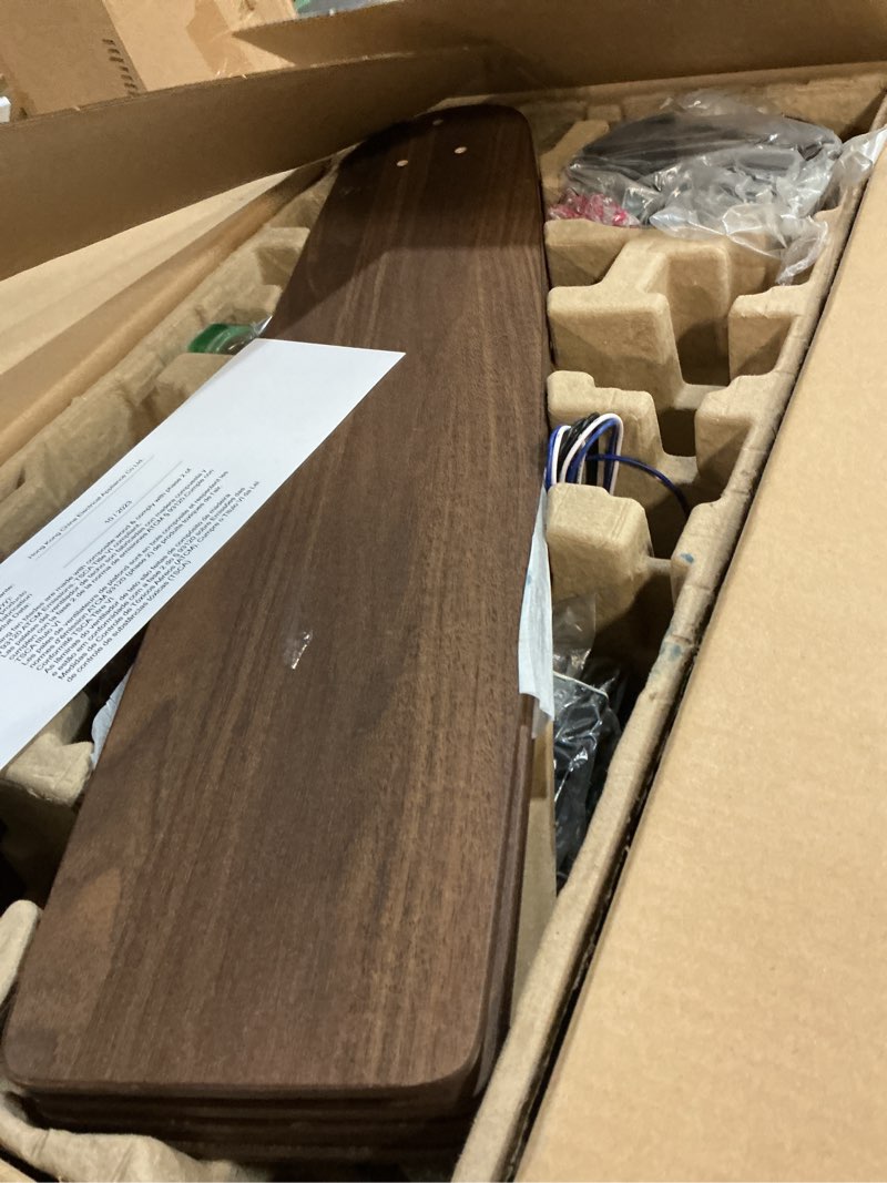 Condition photo showing As Is for HARBOR BREEZE 62'' MACON BAY CEILING FAN REPLACEMENT GLOBE/ SHADE OPAL FROSTED