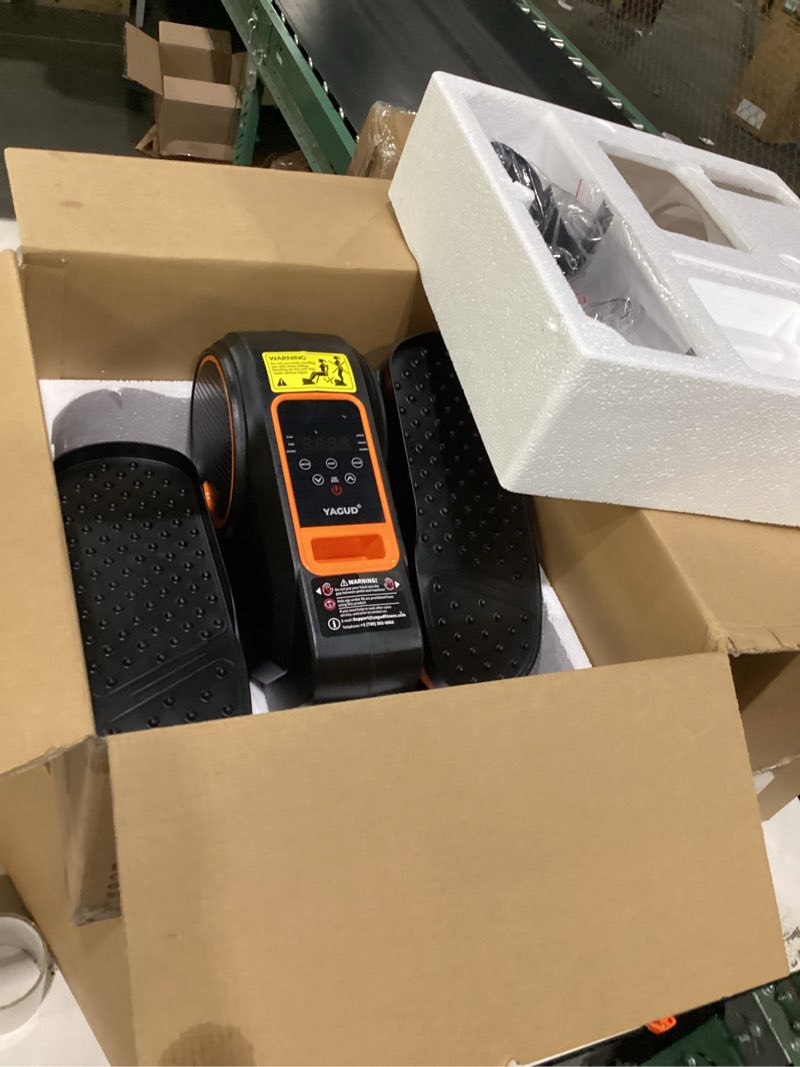 Condition photo showing Good Condition for yagud under desk elliptical machine, electric leg exerciser as seen on tv for senior, quiet portable seated pedal exerciser machine with remote control, 12 adjustable speeds for home office