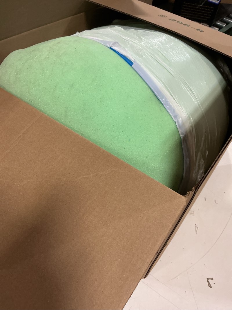 Condition photo showing As Is for Memory Foam Mattress Topper Queen, 4inch Dual Layer Cooling 2''Gel Green Tea Memory Foam & 2" Pillow Top Mattress Pad, 8-21inch Deep Pocket, Egg Crate for Back Pain Relief Queen (60*80inch)