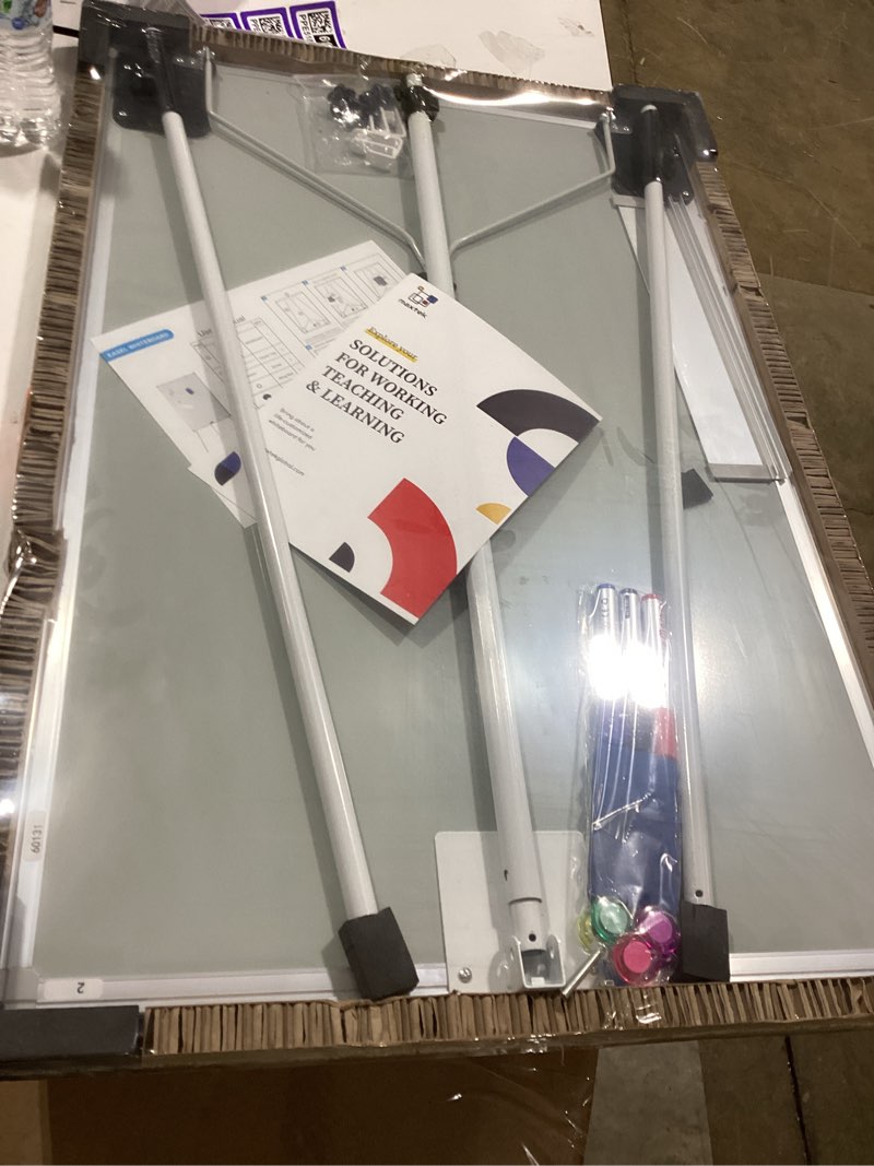 Condition photo showing New/Like New for easel whiteboard - magnetic portable dry erase 36 x 24 tripod height adjustable, 3' x 2' flipchart easel stand white board for office or teaching at home & classroom (36x24 white)