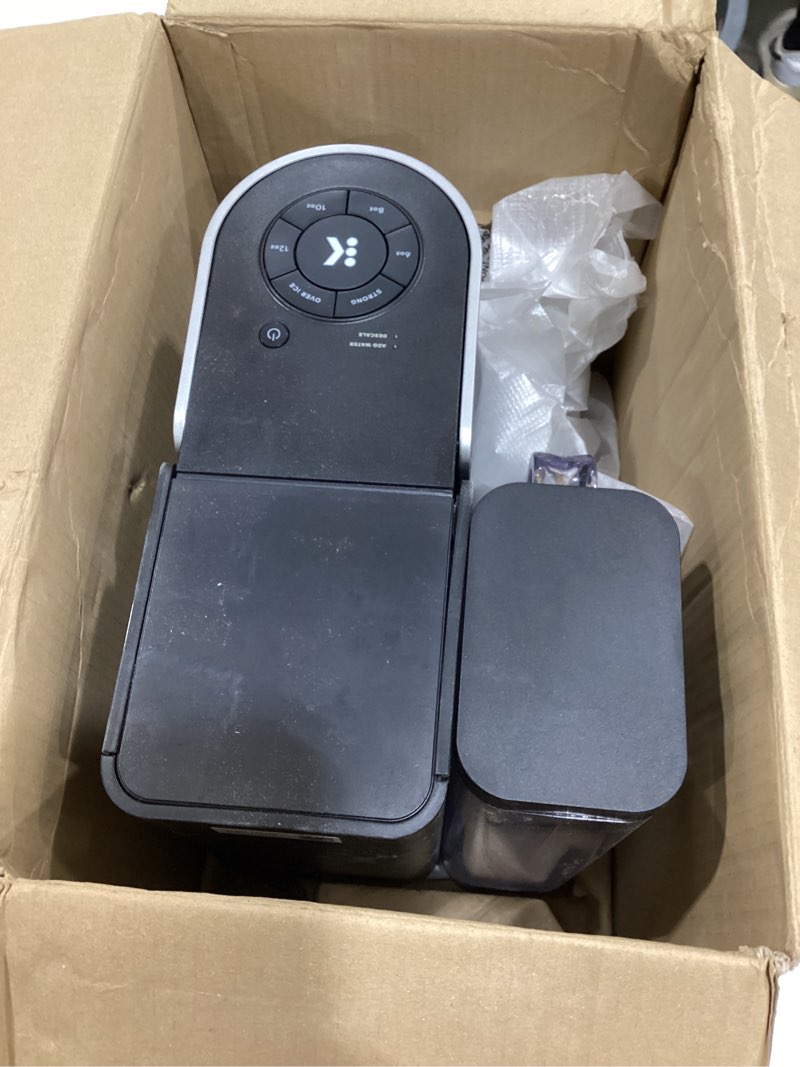 Condition photo showing As Is for keurig k-supreme single serve k-cup pod coffee maker, multistream technology, 4 brew sizes, 66oz dual-position removable reservoir, black black coffee maker