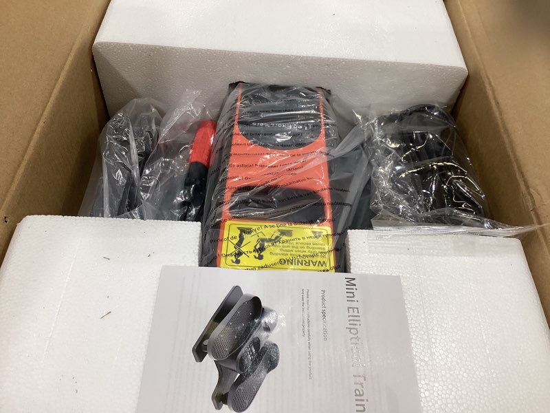Condition photo showing New/Like New for hotsweat under desk elliptical machine, ellipse leg exerciser as seen on tv for seniors with remote control, portable electric seated pedal exerciser with 12 speed levels for home office orange