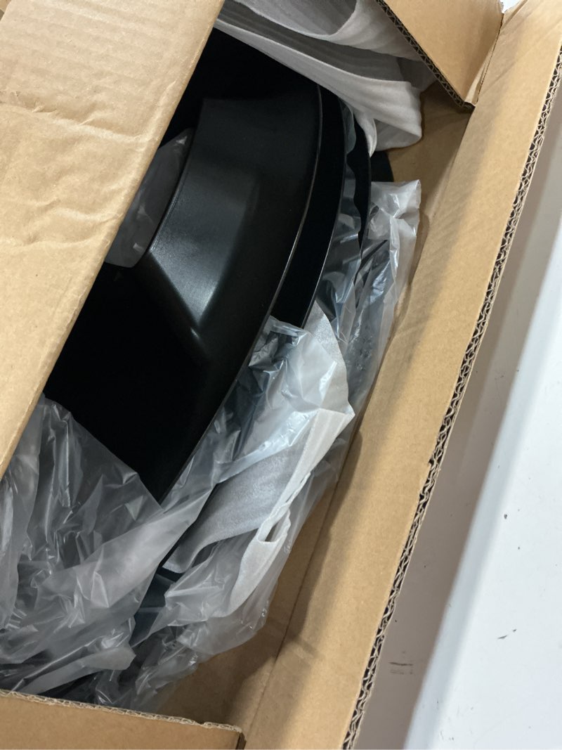 Condition photo showing As Is for 20 inch wheel skins compatible with 2013-2018 ram 1500 pickup factory alloy wheels, glossy black, snap-on wheel covers, set of 4