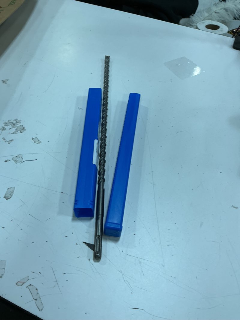 Condition photo showing New/Like New for Wensilon Concrete Drill Bit lengthening 1pcs 1/2" X 18"-16" Cross-Type Double Thread Carbide Material Suitable for Concrete, Brick, Cement Walls, Stone, Extra Long Hammer Drill Bits for Concrete 1/2 in 18"