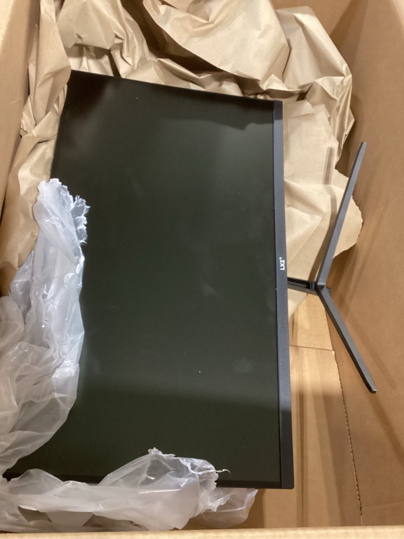 Condition photo showing As Is for LXZ Curved Gaming Monitor 27 Inch PC Monitor 180hz, Full HD 1080P Frameless 1800R Gaming Display with FreeSync & Eye-Care Technology, DP, HDMI Port - Black 27 Inch Curved 1k 180Hz 1800R