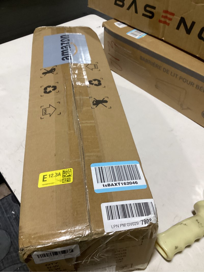 Condition photo showing As Is for depuley ceiling fan without light: 52 inch 3 blade outdoor fans for patios - white ceiling fan no light indoor remote control ultra quiet dc motor reversible 6 speed timer 52 inch white 02