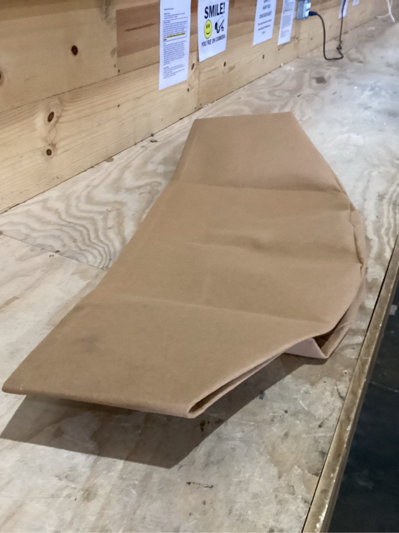 Condition photo showing As Is for gold spun poplin polyester 60" wide fabric | sold by the yard.