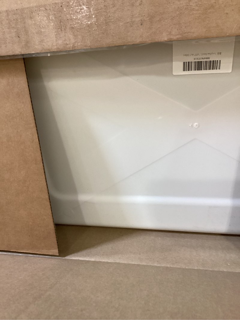 Condition photo showing Good Condition for extea large cat litter box with high sides,cat boxes for indoor cats,cat litter pan for kitty,litter box with low entry,easy to clean,anti-splashing,23.6" x15.7" x6.2" (white) long sided entry-white