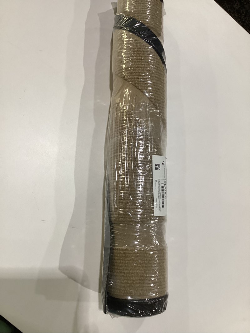 Condition photo showing New/Like New for OLANLY Half Circle Door Mat Indoor Outdoor Entrance Welcome, Waterproof All-Season, All-Weather Doormat, Sturdy Natural Rubber, Low Profile, Easy Clean Patio Porch Entryway Mat, 47x23, Beige Beige Classic Border Semicircular 47" x 23"