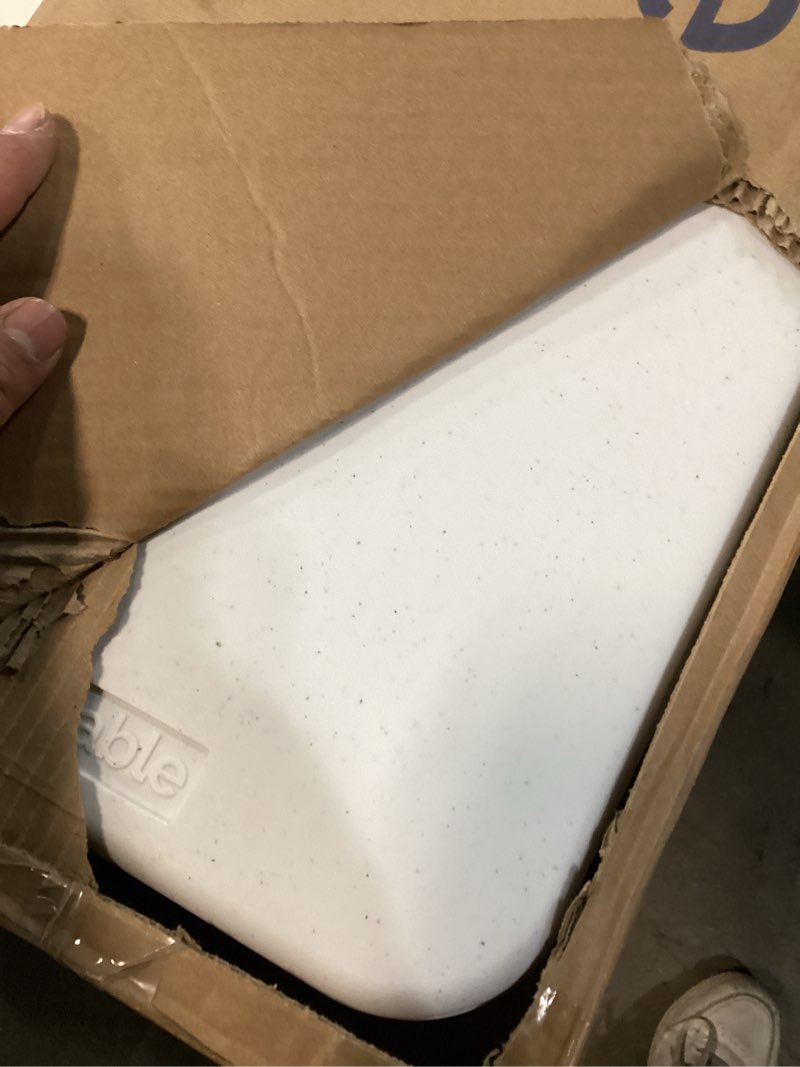 Condition photo showing Good Condition for Folding Bench 6 Foot, Plastic Folding Bench Seat Portable Foldable Picnic Party Camping Dining Seat, White Garden Multipurpose Entertaining Activities