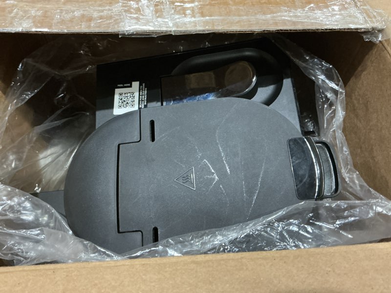 Condition photo showing As Is for ninja espresso & coffee maker & barista system, 3 espresso brew styles, single-serve coffee & nespresso capsule compatible, built-in frother, espresso, cappuccino & latte maker, black, cfn601