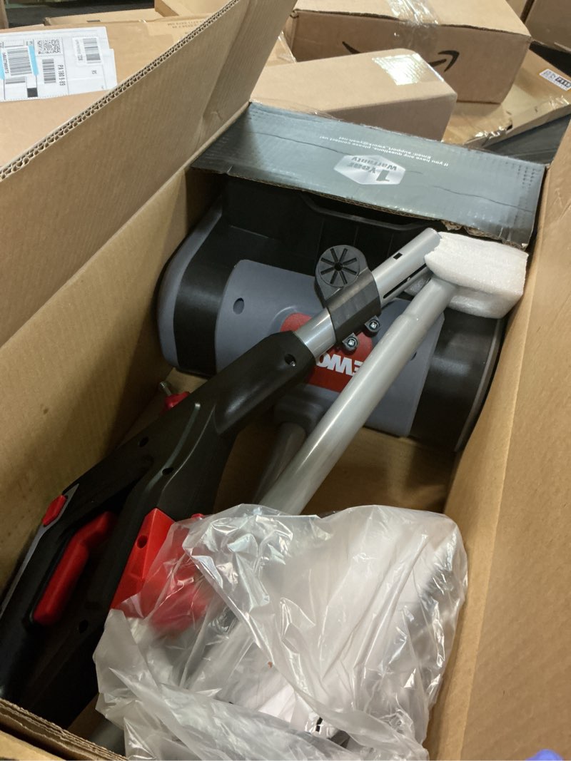 Condition photo showing Good Condition for EWORK Corded Snow Shovel 11-Inch 1200W 10A Powerful Electric Snow Shovels, 6-Inch Clearing Depth, 23-Foot Max Throw Distance, Power Snow Blower for Driveway, Steps, Sidewalk, Porch 1200W 10A Corded Snow Shovel