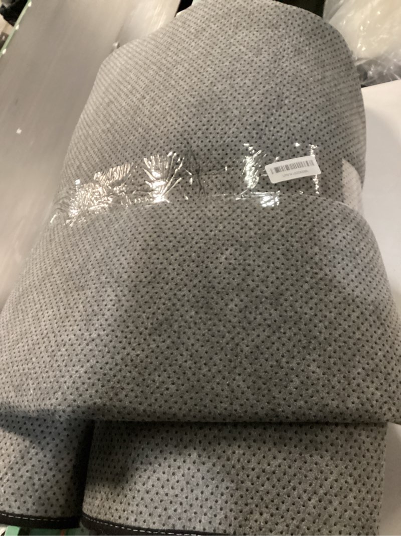 Condition photo showing As Is for Shaggy Area Rugs, Fuzzy Rugs for Living Room, Soft Nursery Area Rug for Girls, Tie Dye Black Gray Plush Area Rugs Non Slip, Fluffy Rug Carpet 8x10ft Tie Dyed-black Gray 8' x 10' (Rectangular)