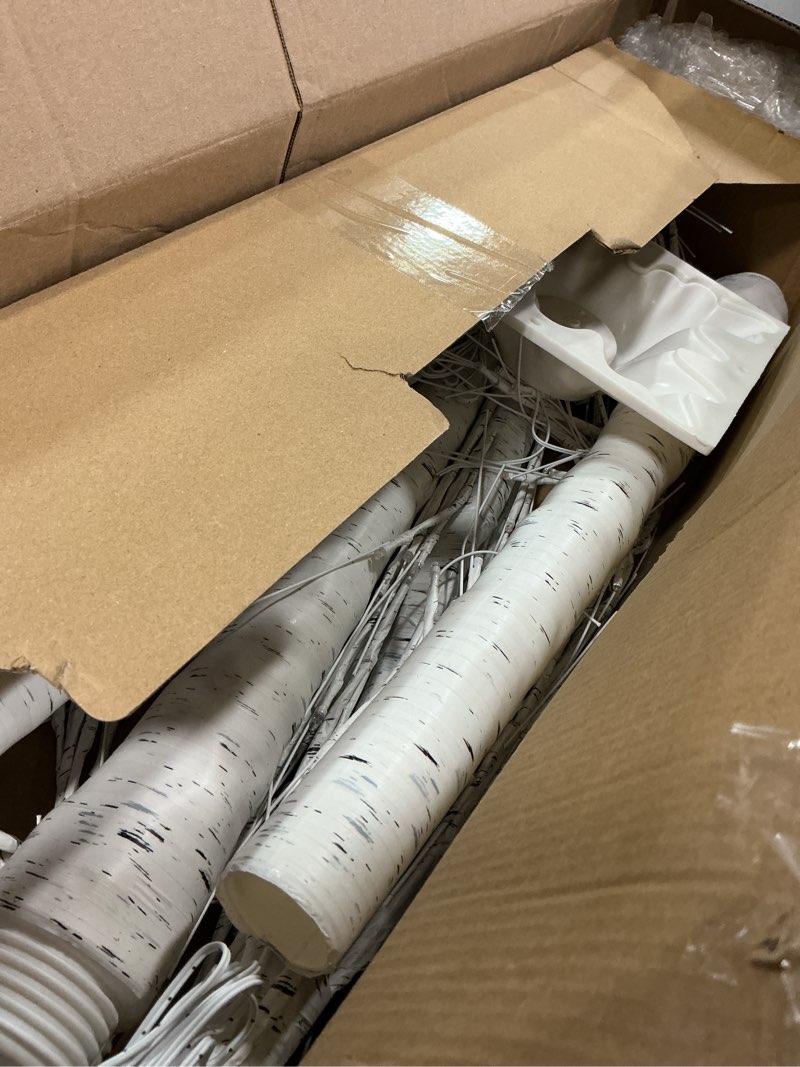 Condition photo showing Good Condition for 1-Pack 4FT Lighted Birch Trees (Higher Size & Floor Standing), 48 LED Twinkling Birch Christmas Tree Lights for Indoor & Outdoor, 2 Modes Warm White Tree Lights for Christmas Thanksgiving Home Decor Warm White 1Pack-4FT