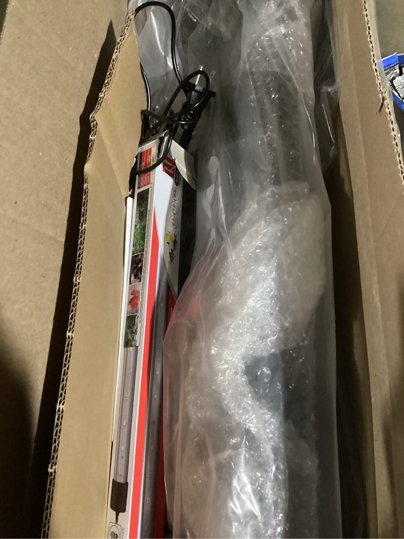 Condition photo showing Good Condition for Sieral Aquarium Lids Polycarbonate Canopy with LED Light 29 x 11.38 x 0.12 Inch for 20/29/37 Gallon Without Center Brace Aquariums Cover Fish Tank Lid with a Hook Knife, Black Black 30x12in
