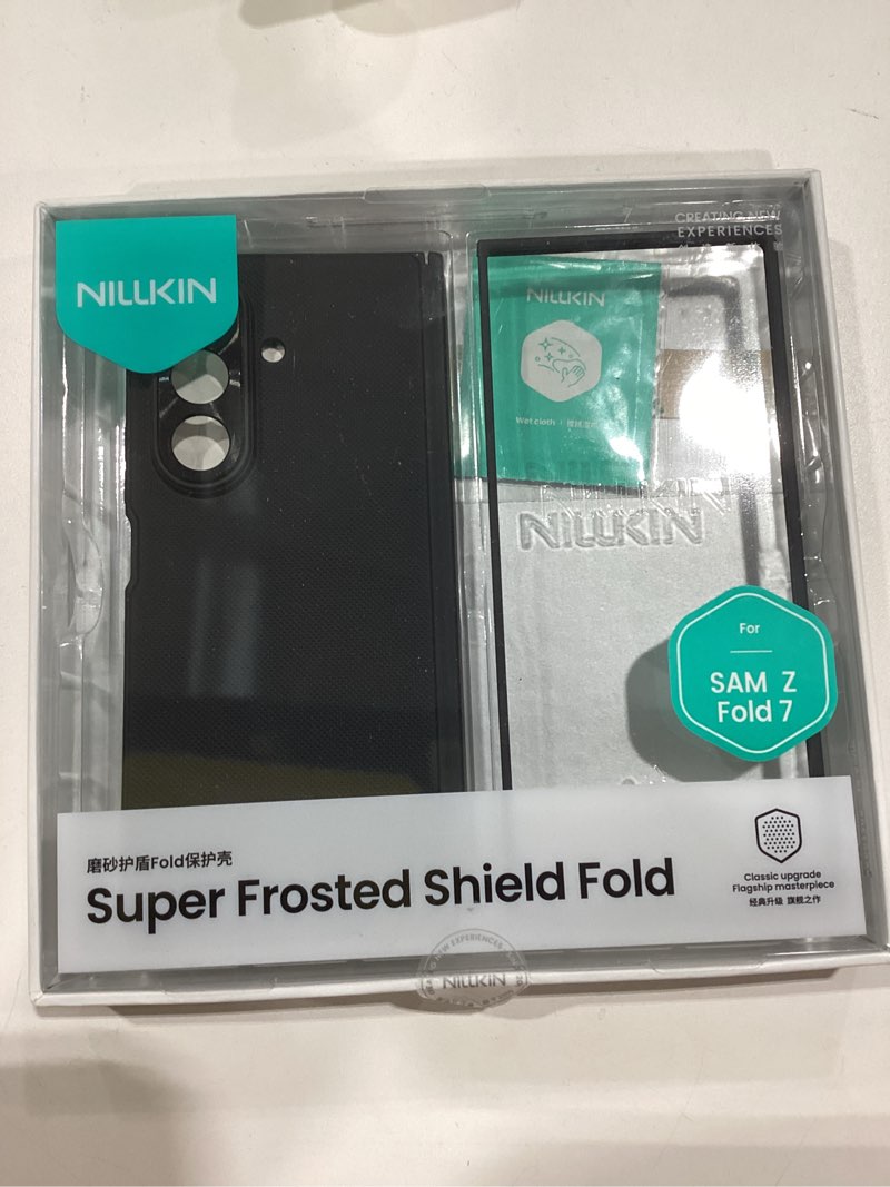 Condition photo showing Good Condition for Nillkin for Samsung Galaxy Z Fold 7 Case with Hinge Protection, Frosted Matte Texture [Not Magnetic] Slim Fit Protective Phone Case for Galaxy Z Fold 7 Black