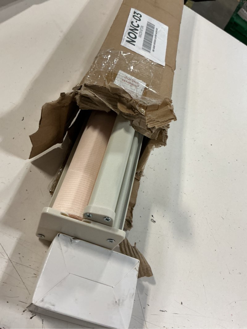 Condition photo showing Good Condition for joydeco cordless zebra blinds for windows, dual layer light control window blinds with light-proof aluminum cover, free-stop roller shades for home & office (beige,28" w x 75" h) upgrade- beige (aluminum cover) 28"w x 75"h