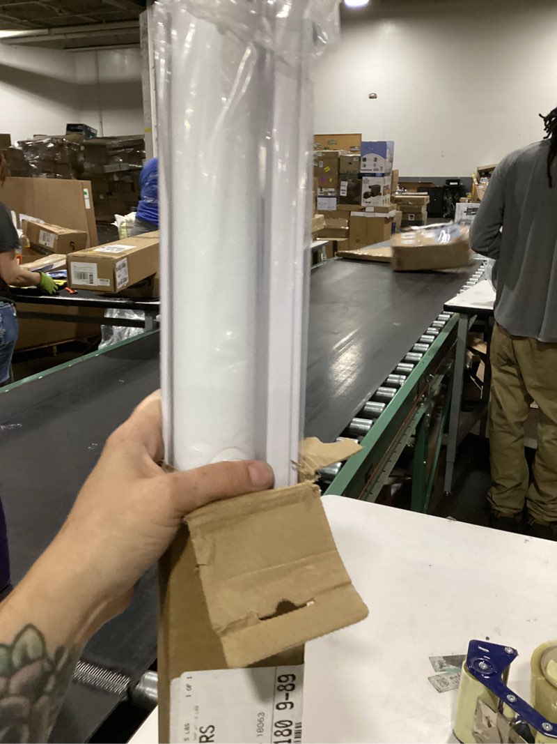 Condition photo showing New/Like New for chrisdowa cordless blackout roller shades for windows, thermal insulated uv protection pull down shades, total blackout window blinds for home, office, bedroom, door (51" w x 72" h, white) 51"w x 72"h white