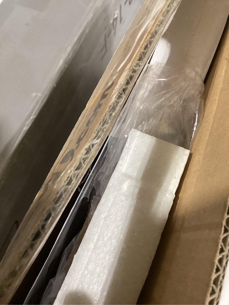 Condition photo showing Good Condition for vidaxl corner shelf set of 2 white honeycomb mdf, metal standard