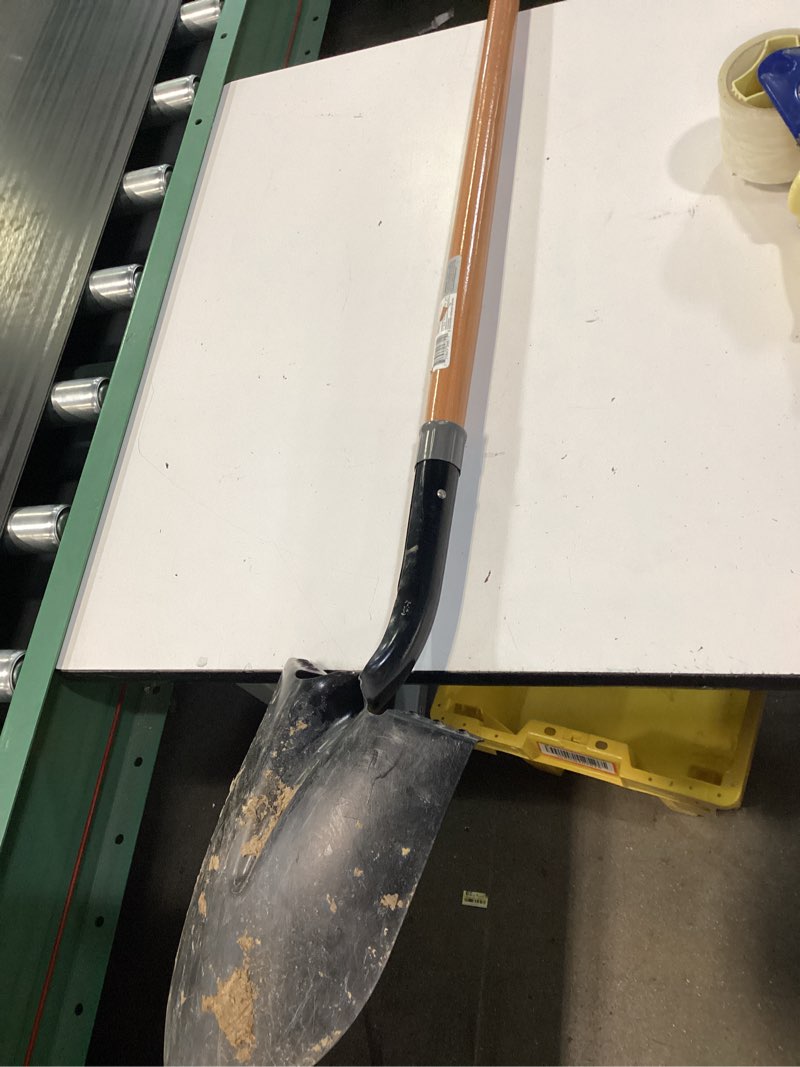 Condition photo showing As Is for craftsman 45-in wood handle digging shovel