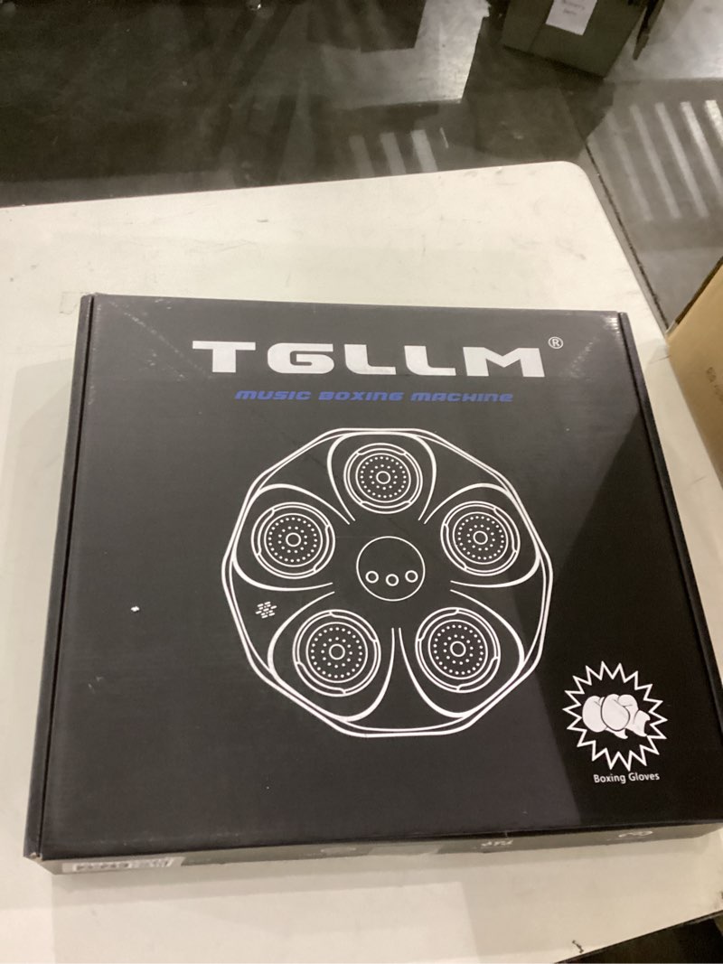 Condition photo showing As Is for Music Boxing Machine, Interactive Punching Trainer with Boxing Gloves, Large Size Wall Mounted Electronic Boxing Target for Adults Kids, 9 Modes & 9 Speeds Black