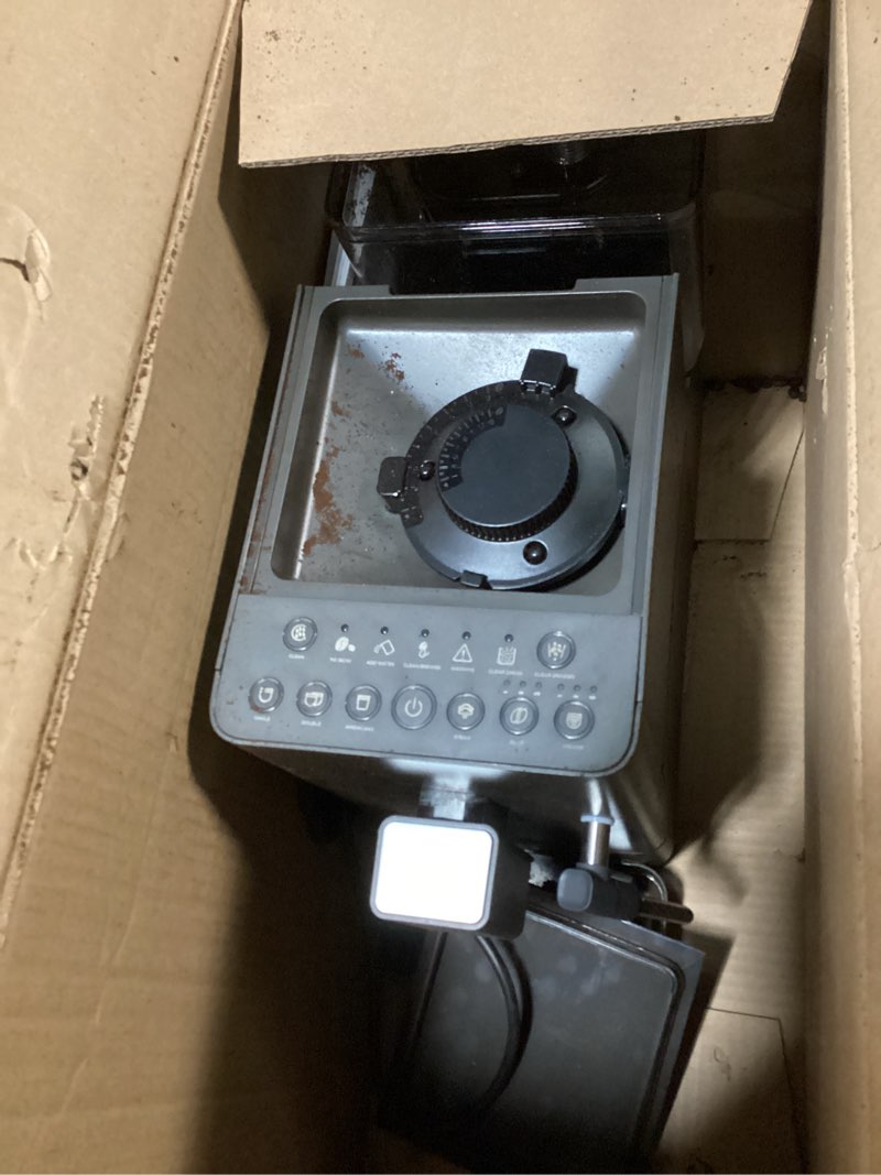 Condition photo showing As Is for CASABREWS ACAFE Automatic Espresso Machine, 20bar Coffee Maker with Grinder and Milk Frother, Cappuccino Machines for Home or Office, All-in-One Grind and Brew Coffee Maker, Customizable Coffee Volume