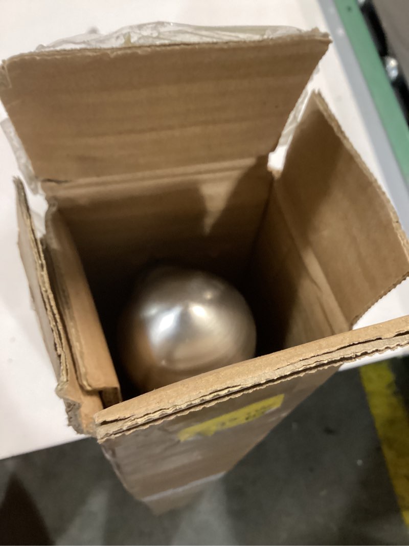 Condition photo showing As Is for Double Curtain Rod 48 to 84 inch, Adjustable 1 inch Double Drapery Rod Rods for Windows and Doors with Ball Round Finials and Premium Aluminum Brackets Set(48-84",Brushed Nickel) 48-84" Satin Nickel