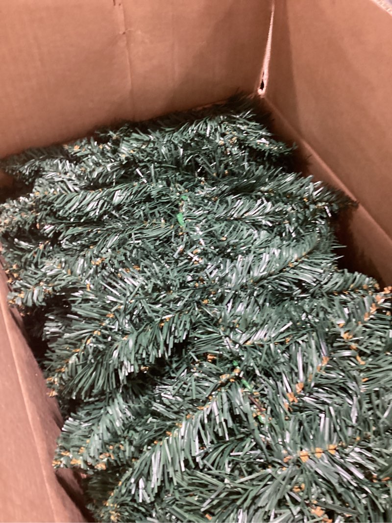 2 Pack Pre-lit Christmas Garland, 9FT Battery Operated Garland with 50 LED Lights, Christmas Lighted