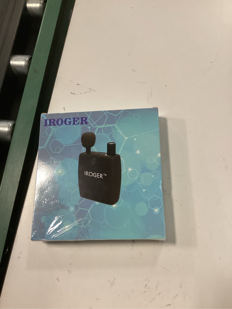 Condition photo showing New/Like New for iroger hearing amplifier rechargeable hearing device with standard headphone personal sound amplifier psap for ears,seniors,directional microphone black