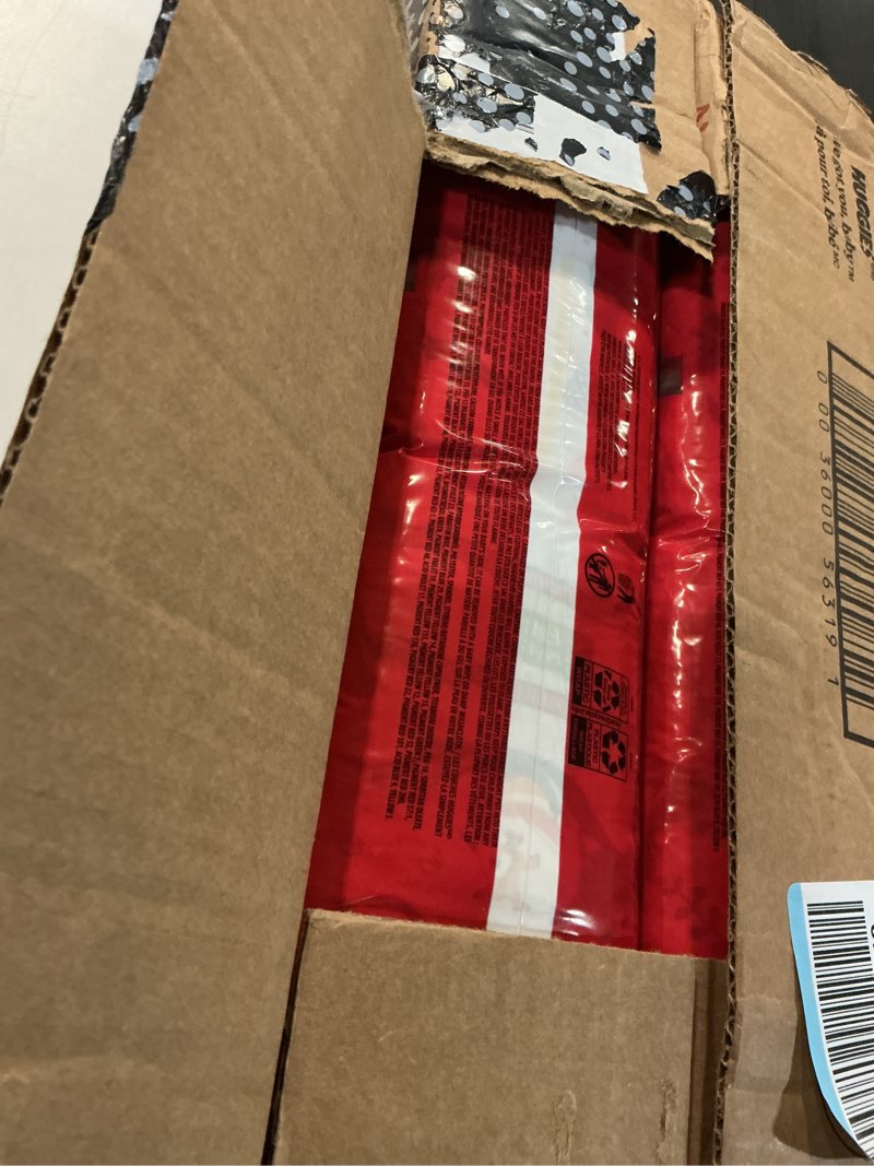 Condition photo showing Good Condition for huggies size 6 diapers, little movers baby diapers, size 6 (35+ lbs), 108 count (2 packs of 54), packaging may vary