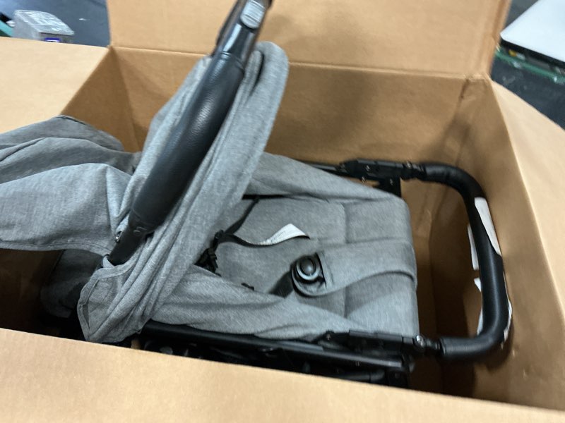 Condition photo showing As Is for lightweight travel stroller for baby & toddlers - easy fold & compact stroller with canopy, storage basket, multi-position recline & convenient one-hand fold (grey)